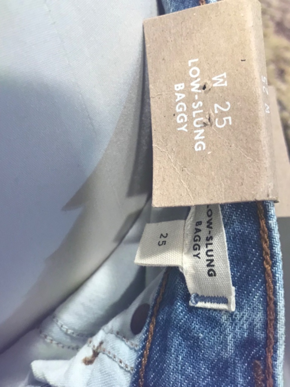 NWT Madewell low slung baggy full length inseam jeans - Picture 13 of 16